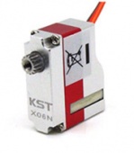 Тонкопрофильный микро сервопривод KST X06N (0.8-1.8кг/0.18-0.09сек)