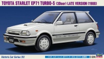 Hasegawa H21132 1:24 автомобиль Toyota Starlet EP71 Turbo-S