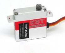 Цифровой сервопривод KST DS145MG (4.3кг-5.2кг/0.12-0.10сек)